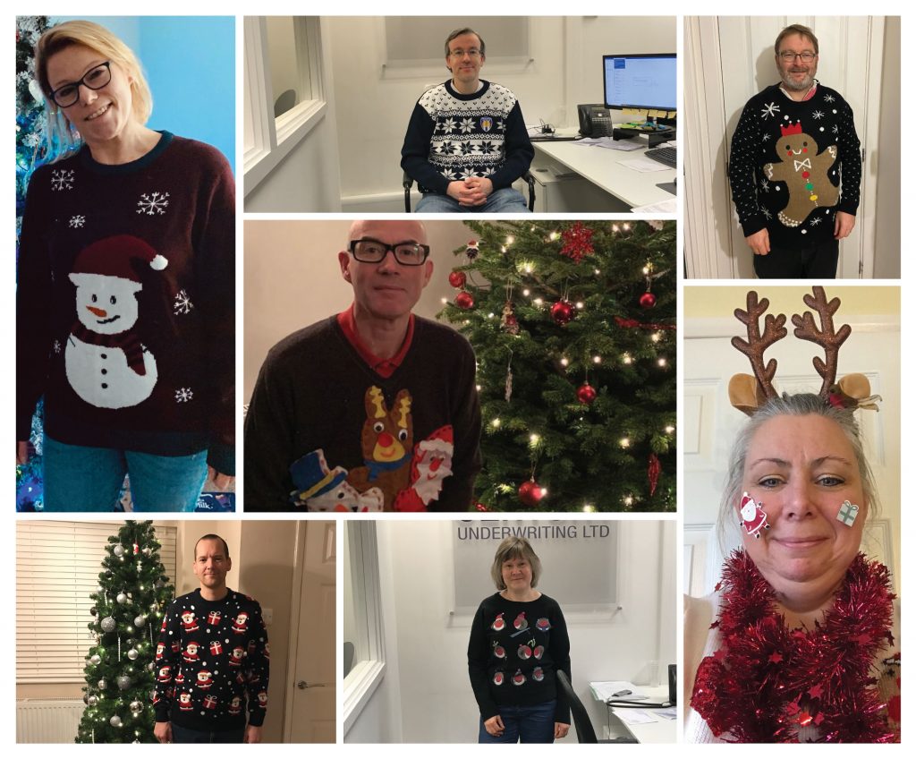 Christmas jumper collage